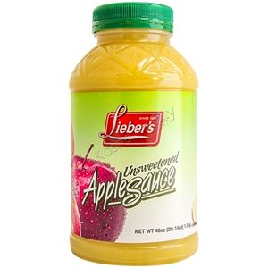 Lieber's apple sauce unsweetened 46 oz