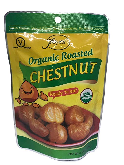 Joycie Organic Whole Roasted and Peeled Chestnuts 3.5 oz