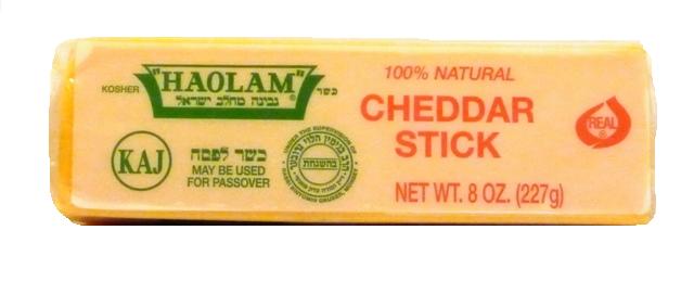 Haolam 100% Natural Yellow Cheddar Stick 8 oz