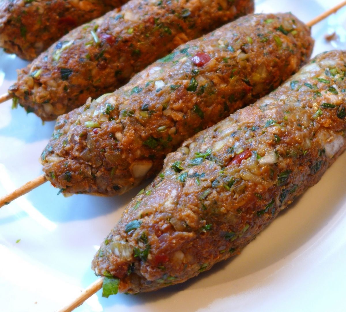 Lamb Kofta Kebab on the Skewers (5 pcs) 1 lb Pack