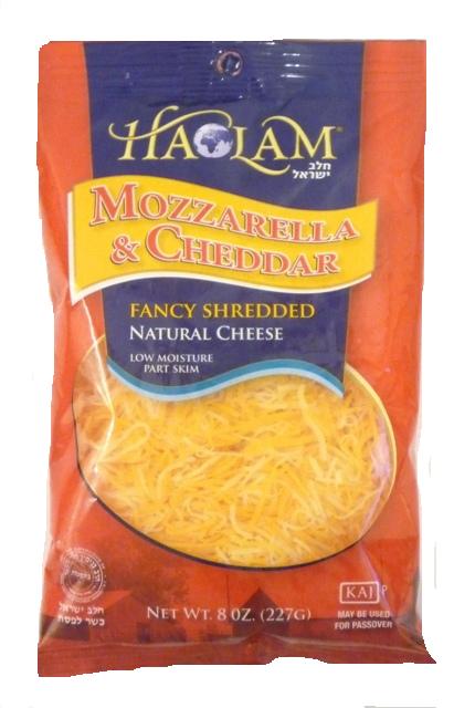 Haolam Mozzarella & Cheddar Fancy Shredded Natural Cheese 8 oz