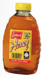 Lieber's 100% Pure Uncooked Honey 32 oz