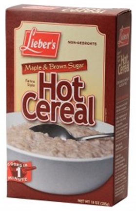Lieber';s Farina Style Maple & Brown Hot Cereal 10 oz
