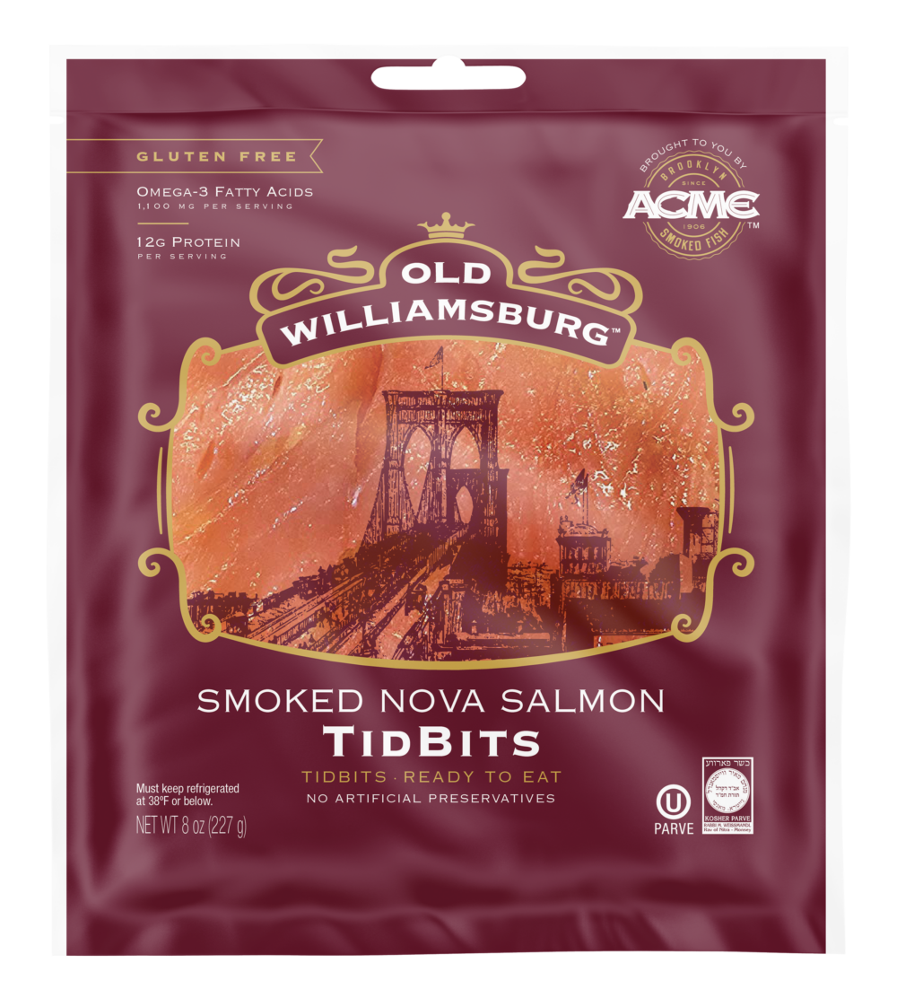 Old Williamsburg Smoked Nova Salmon Tidbits 8 oz