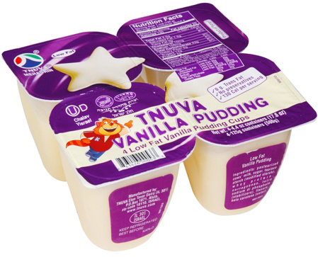 Tnuva Low Fat Vanilla Pudding Snacks 4 Pack