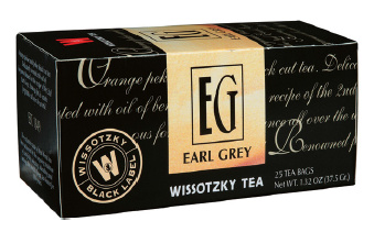 Wissotzky Black Label Earl Grey 25 Bags - 1.32 oz