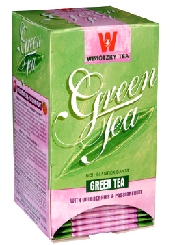 Wissotzky Green Tea with Wild berries and Passion Fruit 20 Bags - 1.06 oz